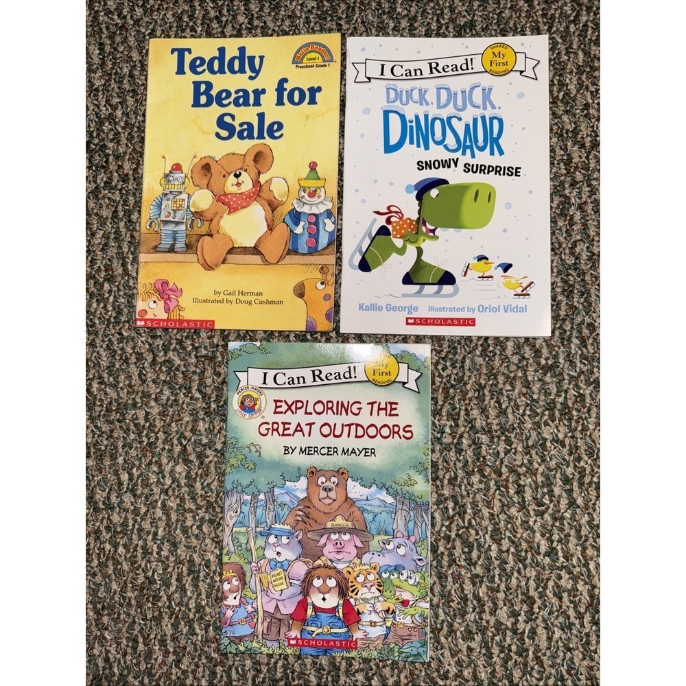 Lot‎ Of 3 Scholastic I Can Read Books 2 Level 1 And 1 Level 2 Paperback
